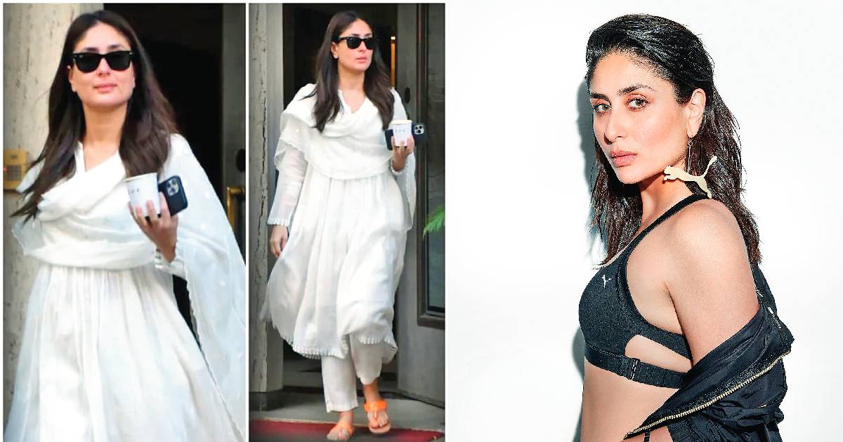 Kareena Kapoor Khan snapped in royal white salwar kameez!